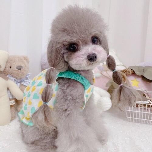 Doggie Puppy Cat Small Dog Skirt Summer Pet Dress Dog Clothes Yorkshire Pomeranian Shih Tzu maltese Poodle Bichon Clothing XXS