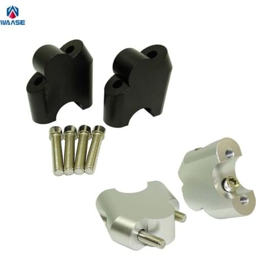 Waase Motorcycle 28mm (1-1/8") Handlebar Riser Up 40mm , Backward 20mm Bracket Kit For BMW F800R 2015 2016 2017