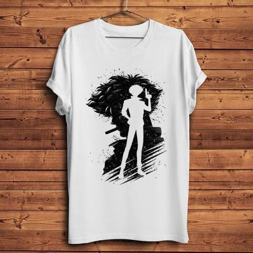 Vinking Cowboy Bebop Spike Spiegel funny anime tshirt Men summer new White Casual short sleeve T Shirt Unisex streetwear tee