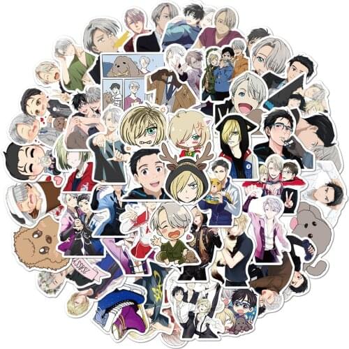 10/50Pcs/Pack YURI!!! On ICE Graffiti Stickers Anime Stickers For Motorcycle Luggage Laptop Bicycle Skateboard Pegatinas