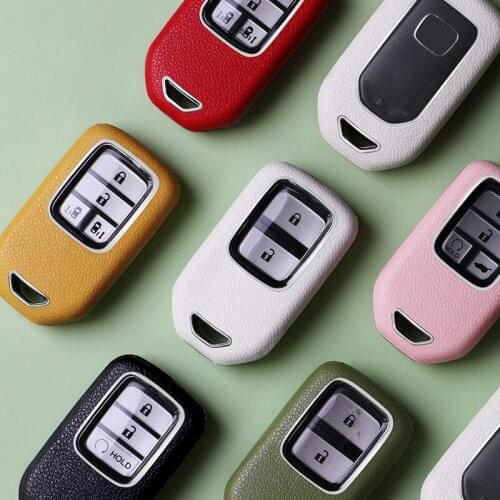 Car Remote Key Cover Case Shell For Honda Civic City Accord CRV CR-V XR-V Odyssey Vezel Jade Crider Fit Accessories Protector
