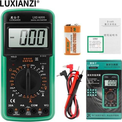 LUXIANZI Digital Multimeter Professional Counts Auto Ranging AC/DC Voltage Meter Automatic shut-down Voltmeter Ammeter