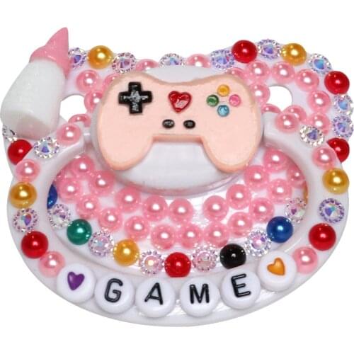 Ddlg Adult Size Pacifier Play game Pattern Silicone Adult Large Size Pacifier ABDL Adult Baby Pacifier Daddys Girl Dummy Dom