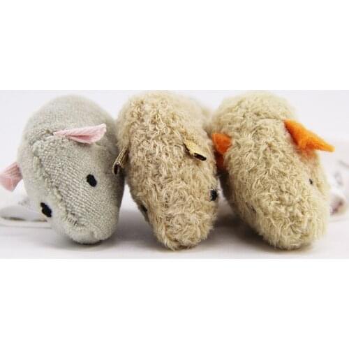 New 3 Pcs/ Package False Long Tail Fur Mouse Rat Squeak Noise Sound Pet Cat Kitten Dog Playing Toy Cat Toys Interactive