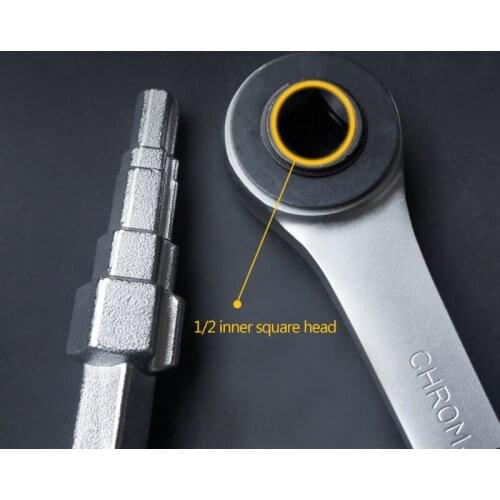 L74D Ratcheting Household Radiator Reversible Wrench with Compact Design and Fast Switching, Save Time and Effort