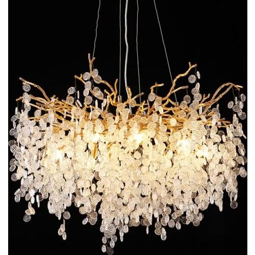 Nordic Luxury LED Chandeliers Home Bedroom Decoration Art Kitchen Hanging Lamp Dining Living Room Hotel Indoor Lighting Fixtures