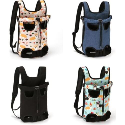Dog Carrier Backpack Legs Out Portable Hands-Free Pet Cat Puppy Travel Bag LX9F