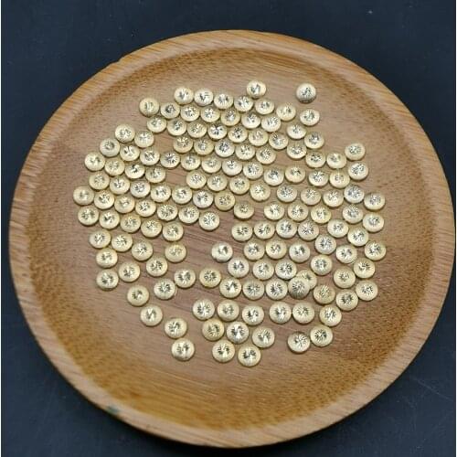 Cutted Nailhead Silver/Gold Hot-Fix Rhinestones 4MM Round Metal Studs Garment Accessories Diy Studs And Spikes For Clothes