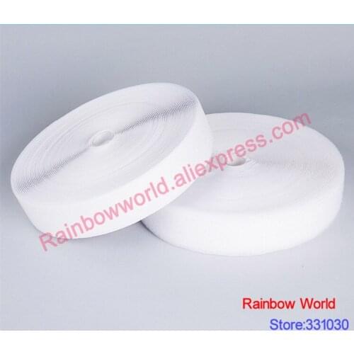 Width 5cm High Quality 100% nylon Fastener Magic Tape Hook and Loop for DIY stick fabric bag clothes (24 meters/roll)