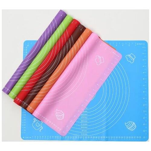 50pcs/lot 65x45cm Silicone Baking Mat Baking Pad Sheet Non-Stick Baking Pastry Tools Rolling Dough Mat Grill Pad Wholesale