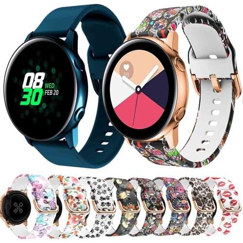 Silicone Original sport 20mm Watch Strap For Samsung Galaxy Watch Active/Galaxy 42mm/ Amazfit Bip /Lite smart watch wristband