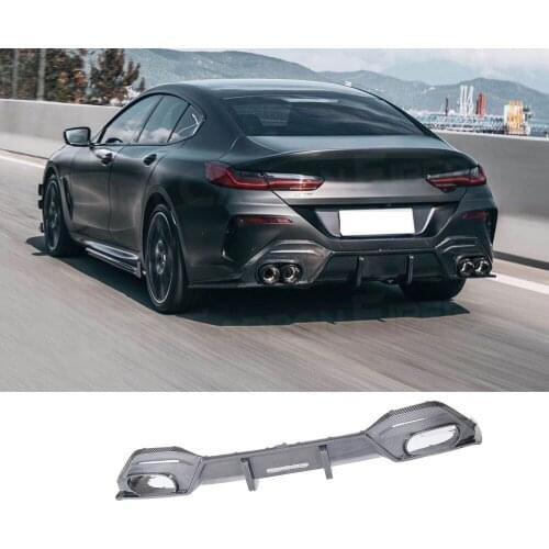 Dry Carbon Fiber For BMW 8 Series 840i G14 G15 G16 2019 202 Car Rear Bumper Lip Diffuser Spoiler Car Styling