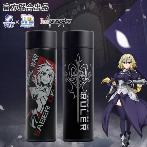 [Fate Apocrypha]FZ FGO Anime Thermos Steel Water Bottle LED Display Temperature Sensing Cup Ruler Fate Grand Order Gift