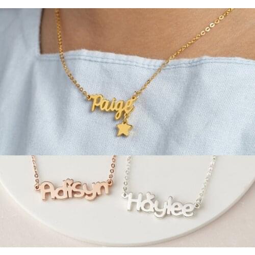 Young Girl Jewelry • Little Girl Necklace • Birthday Gift For Kids • Baby Name Necklace • Toddler Jewelry • Kids Jewelry