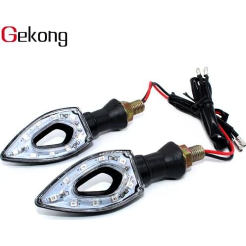 Fit For Honda CB 600 Hornet CB400 Shadow 750 Universal 10mm Motorcycle LED Turn Signal Indicator Flashers Lights Blinker Lights