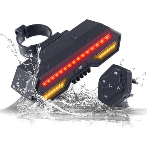 Bicycle Light LED USB Rechargeable TailLight Warning Bike Rear Lights Wireless Brake Sense LED Warning Bike Lamp