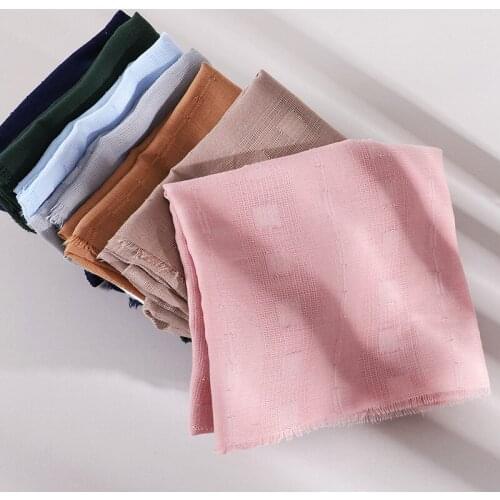 Women Hollw out Hijab Design For Arab Islamic Women Scarf Hijab New Cotton Hijab Plain Shawls 10pcs/lot