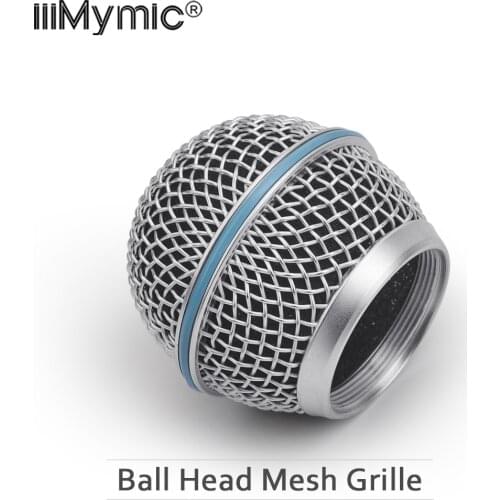 1PCS New Replacement Ball Head Mesh Microphone Grille for Shure BETA58 BETA58A SM 58 SM58S SM58LC