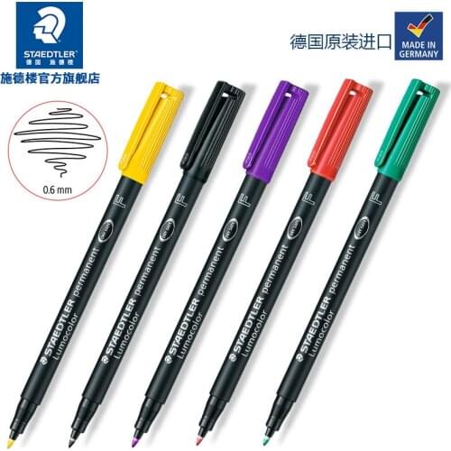 10pcs Germany STAEDTLER 318 F CD Film Pen Oily General Marker Glass 317 M Series 313S Series