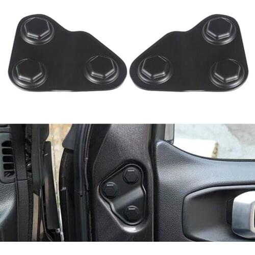 2PCS Car Door Lock Screw Protector Cover For Jeep Wrangler Car Styling