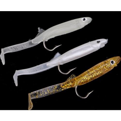 3pcs Soft Plastic Fishing Lure Lifelike Eel Artificial Bait Swimbait