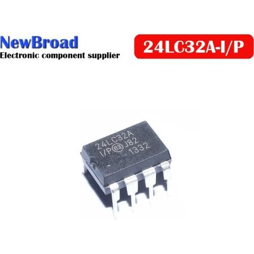 5pcs 24LC32A-I/P DIP-8 24LC32-I/P DIP8 24LC32 DIP 24LC32A PIC24LC32A-I/P HT24LC32