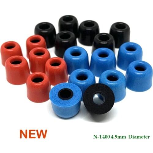 6 pcs/3pairs ANJIRUI N-T400 Memory Foam Ear Tips (S M L) 4.9mm Caliber Ear Pads/cap T400 memory foam eartips for in-ear earphone