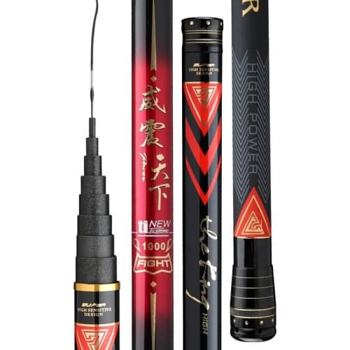 9/10/11/12/13/14/15/16M 60T High Carbon Fishing Rod Power Hand Poles Super Hard Telescopic Wedkarstwo Oltas Spinning Peche Pesca