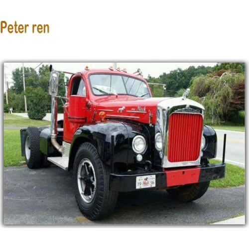 Diy Crafts Diamond painting cross stitch landscape Square/Round Mosaic Rhinestone full embroidery Wall painting Large truck head