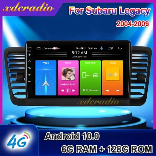 Xdcradio 9" Android 10.0 Car Radio For Subaru Outback 3 Legacy 4 Automotivo Multimedia Player Navigation 6+128G QLED 2004-2009