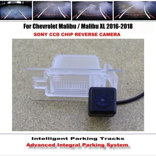 Auto Rear Camera For Chevrolet Chevy / Malibu XL 2016-2018 Parking Tracks Backup Reverse Dynamic Guidance Tragectory CAM