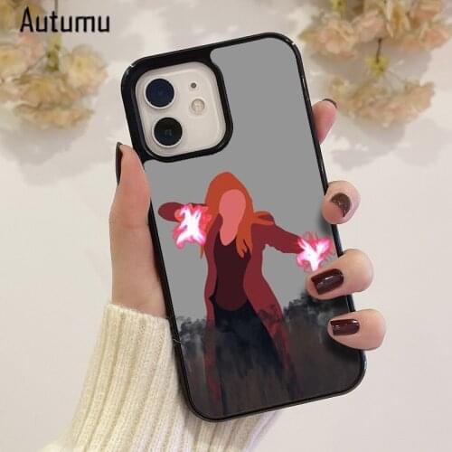 Phone Case for iPhone 12 mini X XS XR 11 Pro Max SE 2020 5 6S 7 8 Plus Samsung S8 S9 S10 S20 S21 Wanda (WandaVision) Cover