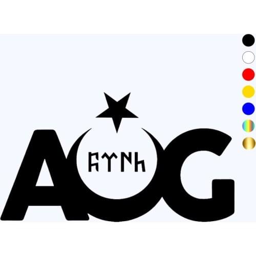 CK20002# funny AOG Gokturk Written vinyl car sticker reflective waterproof car decal stickers on car truck bumper rear window