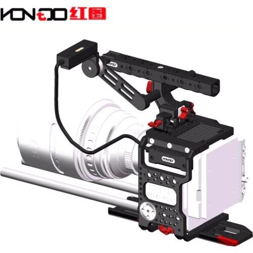 For RED RAVEN Kit Rig Cage 15mm Baseplate Handle EVF Support Dovetail Plate Hontoo