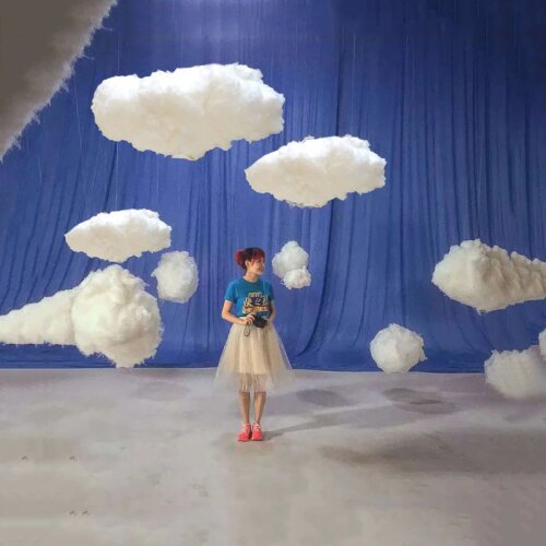 Simulation White 3D Cotton Cloud Decoration Props Wedding Store Birthday Party Photography Living Room DIY White Clouds decor