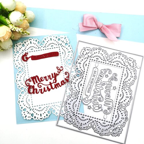 Julyarts 2019 New Frame Flower Metal Cutting Word Die for Scrapbooking Diy Card Making Die Metal Crafts Die Cut Stitch