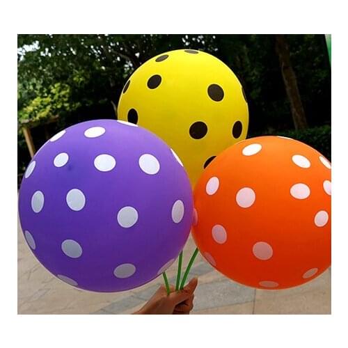 10pcs 12 Inch 2.8g Latex Colorful Polka Dot Love Balloons Birthday Party Baby Shower Decor Kids Inflatable Air Balls