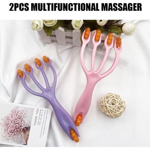 Scalp Massager Protable Hand Held SPA Head Massager for Stress Relief in the Office Home Gifts for Father and Mother M2