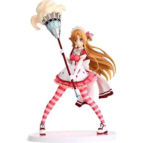 Sword Art Online Maid World Yuuki Asuna PVC Action Figure Japanese Anime Figure Model Toys Collection Doll Gift
