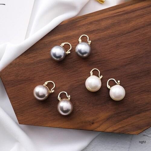 Cold Style Earring Jackets Exaggerated Retro Imitation Pearl Earrings for Girl Women Jewelry Accessories