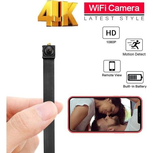 4K HD WiFi Mini Camera Module Motion P2P battery Camera Video Recorder Home security mini camcorder remote control Hidden TF
