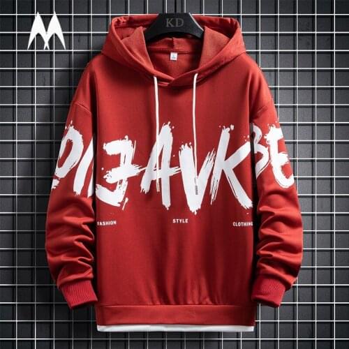 2021 Autumn Fashion Casual Hoodie Mens Print Long Sleeve Sweatshirt Trend Hip Hop Hoodies Men Harajuku Pullover Streetwear