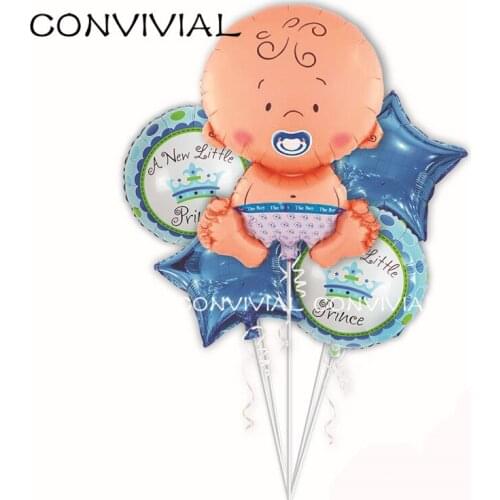 Baby Shower Balloon Set Boy Girl Foil Balloons Happy Birthday Party Decorations kids Party Supplies Gender Reveal Globos PA62