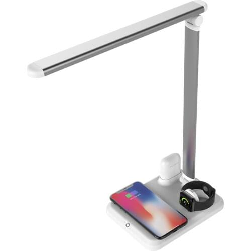 Desk lamp wireless charger 10W four-in-one wireless charger for Apple X mobile phone watch headset wireless charger