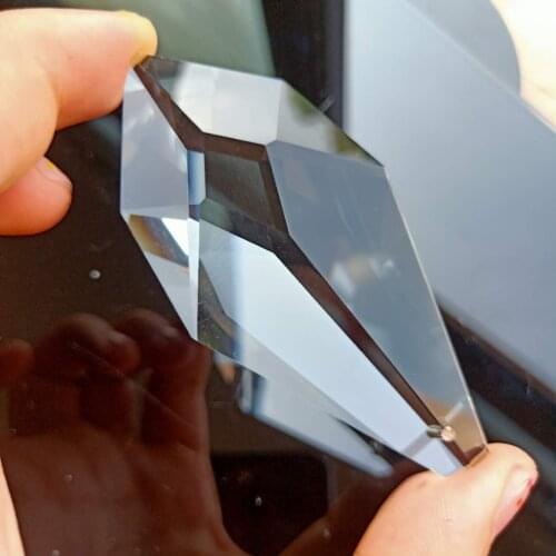 1 PCS Arrow Chandelier Crystal Prism Sunshine Rainbow Catcher Chandelier Suncatcher DIY Curtain Decorative Accessories 75MM