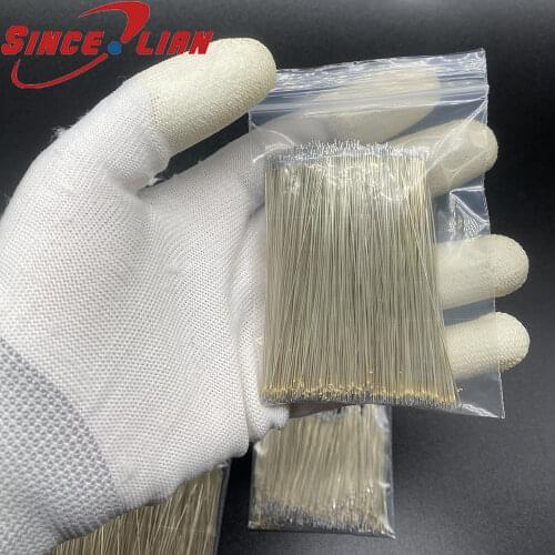 1000pcs Silver enameled wire for led neon light 4cm 7cm 10cm pure copper wire double-ended hot tin patch wire connecting wire