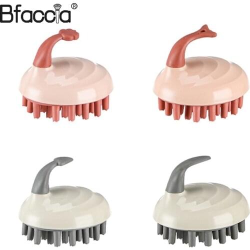 Cartoon Shampoo Brush-Cute Aircraft Silicone Shampoo Brush Household Hair Cleaning Shampoo Dry And Wet Massage Comb With Handle