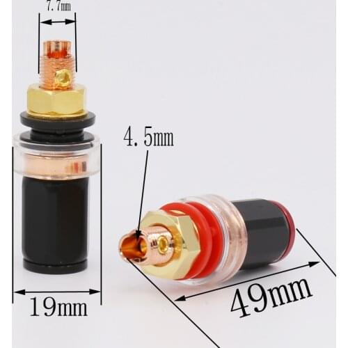 4pcs BP-601 style Swiss Amplifier Speaker Terminal Binding Posts