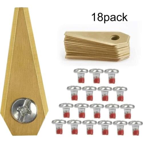 New 18PCS Robot Mower Replacement Blade Anti-rust Durable Mower Cutter for Bosch Indego 49*19*1MM