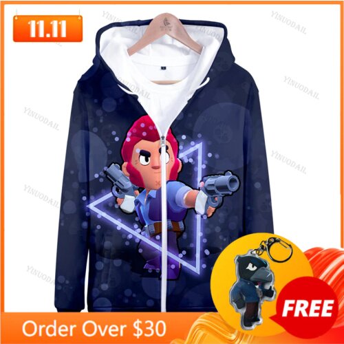 Browlings Crow Shoot Game 3D Print Hoodie Sweatshirt Clothing Harajuku Hoodies Star, Kids Tops Men 2021 Boys Girls